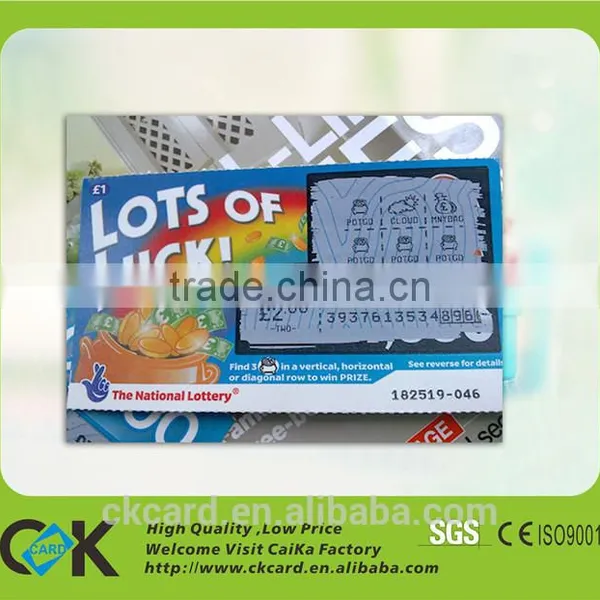 Custom Top Grade Lottery Scratch Cards With SGS Assurance photo-4