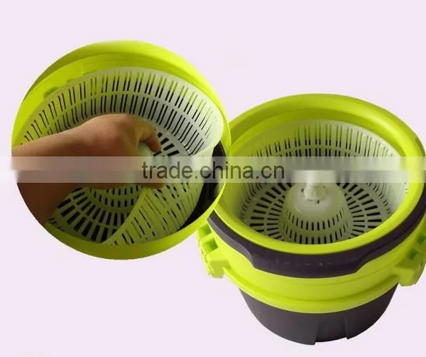 Vivinature Easy Spin Mop Single Bucket 2 Microfiber Rotating Head photo-3