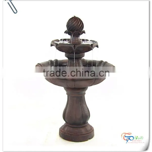 Polyresin Two Tiered Water Outdoor Fountain photo-3