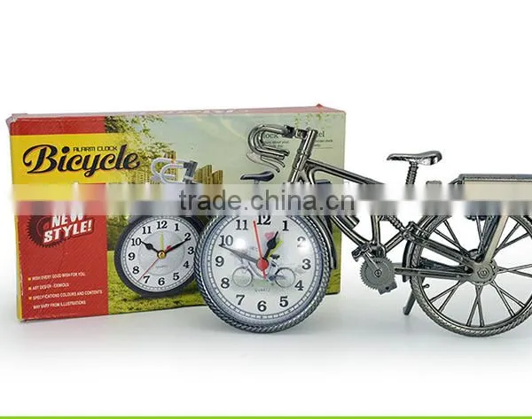 Classic European Style Creative Bicycle Shape Clock, Hot-sale Home Desk Decorative Bicycle Design Clock photo-6