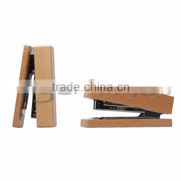 Best Selling Mini Wooden 24/6,26/6 Stapler With Staples photo-5