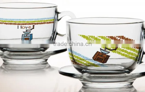 4oz 6oz 8oz Caffe Latte Espresso Cappuccino Glass Mug Set photo-5