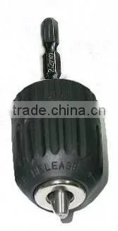 Keyless Drill Chuck With 1/4 " (6.35mm) Hex Quick Shank (1/4" , 3/8" , 1/2") photo-2