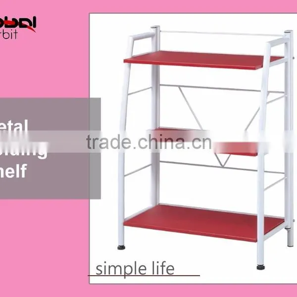 Multi Purpose House Storage Chrome Plated Kitchen Metal Shelf Vertical Wire Rack photo-3