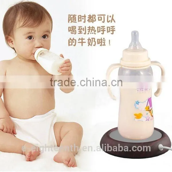 Environmental Practical Safe Wood USB Heat Coffee Cup Warmer Water Milk Heater photo-2