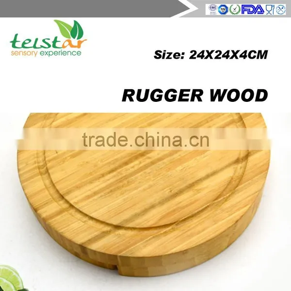 New Design High Quality Rubber Wood Cheese Board Wood Cheese Board With 4knives Set Bamboo & Wood Products Kitchenwares co Tools photo-6