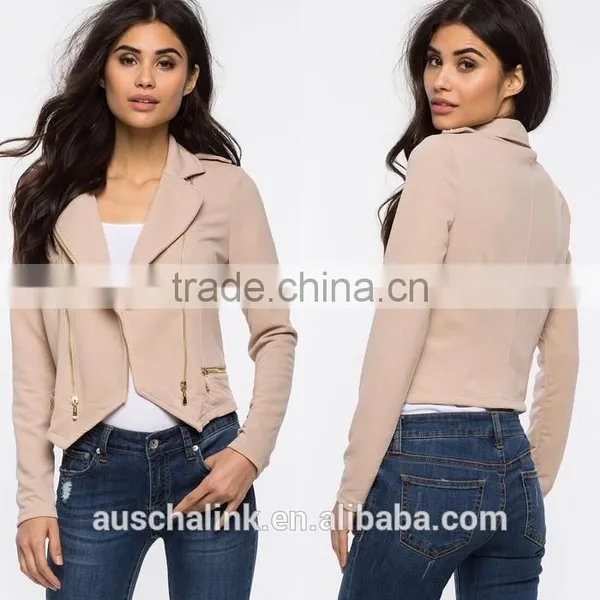 2016 Fashion Design Elegant Ladies Bulk Wholesale Jacket photo-5