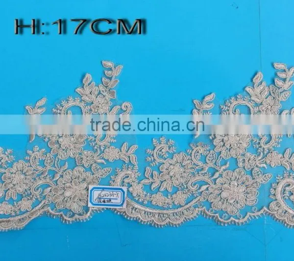 2017 Colorful Embroidery Lace Trims Lace Appliques Patches Wedding Dress Decor Supply photo-5