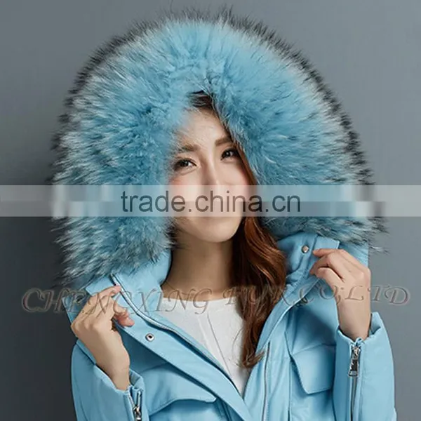 CX-A-01C Garment Accessories Real Raccoon Fur Trim For Hood photo-5