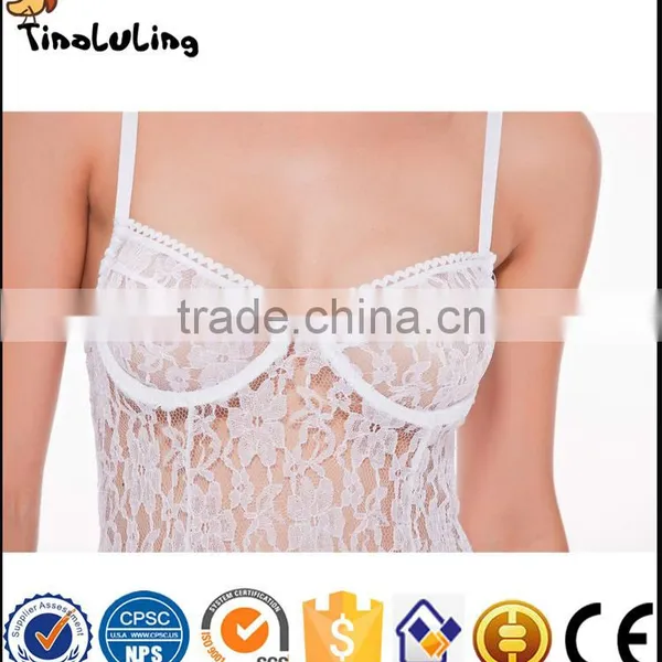New Design Black Strappy Mesh Sexy Babydoll Lingerie Manufactuer for Women photo-5