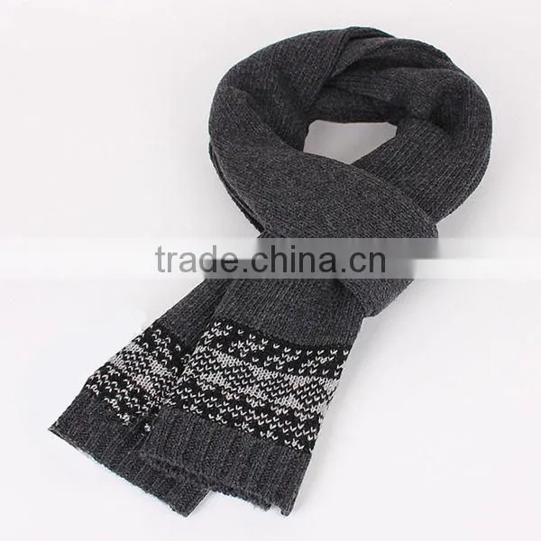 High Quality Fine Wool Scarf With Snowflake Pattern