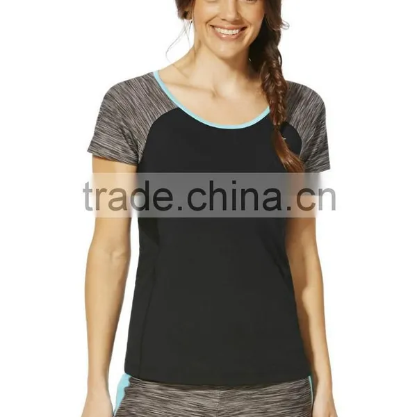 Custom Sports Gym Wholesale Fashion t Shirt for Women Yoga Running t Shirt photo-2