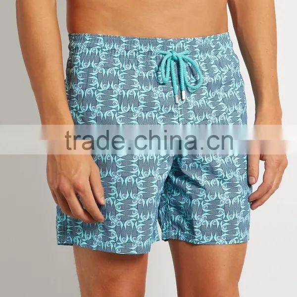 High Quality Mens Swim Shorts Floral Print Throughout Beach Men's Shorts photo-2