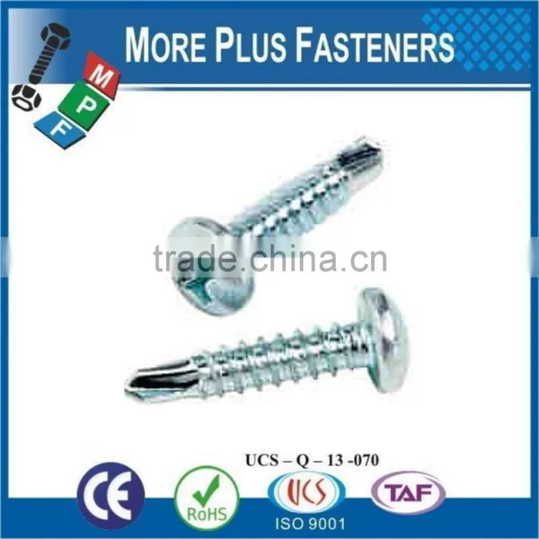 Made In Taiwan High Quality Stainless Steel Pan Head Phillips Recess Self Drilling Screw ZInc photo-5