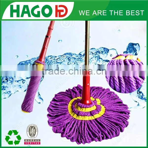 Plastic Aluminum Stainless Steel Handle Twist Microfiber Mop Head photo-2