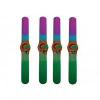 SGS / Rohs Adverting Promotion Gift Silicone Rubber Watch Straps for Slap Watch