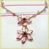 Cz Flower Precious Necklace Set Paypal !!!