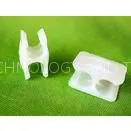 Eco Friendly Plastic Rebar Supports , White Concrete Plastic Rebar Spacers