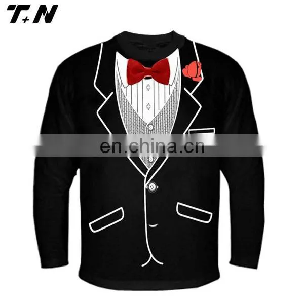 Wholesale Cheap Long Sleeves Printed Sublimation t Shirts T-shirt Printing photo-4