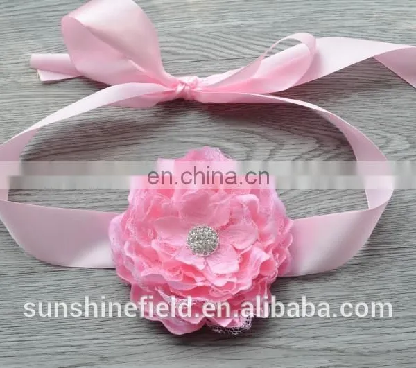 Laced Peony Flower Sash Belt For Kids photo-2
