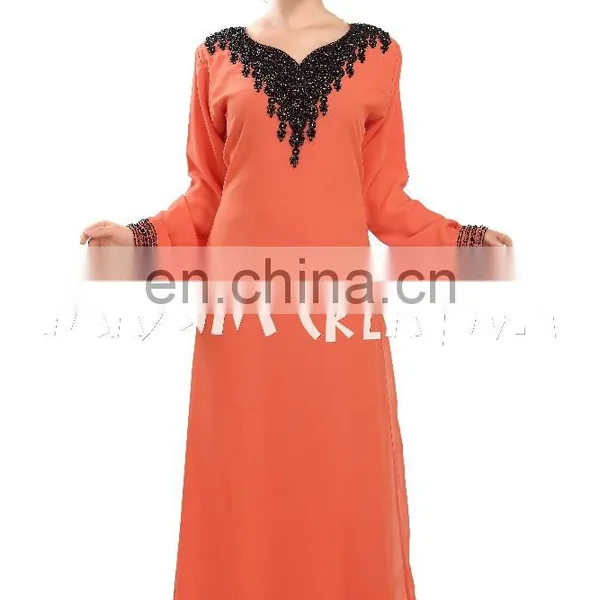Saudi Arab Style Dubai Kaftan 2017 Latest Hijab Long Sleeve photo-4