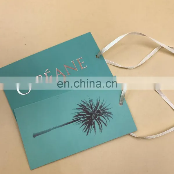 High Quality Design Paper Hang Tag With Metal Eyelet For Clothing And Fabric photo-3