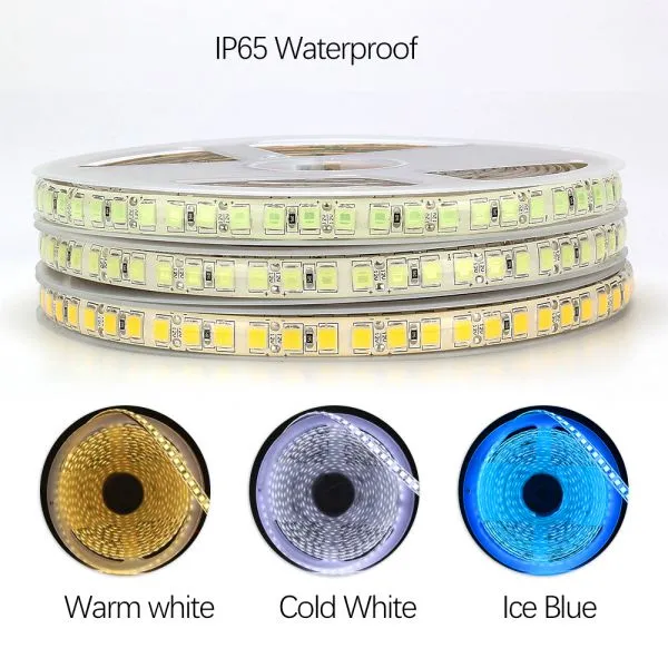 DC12V LED Strip 5054 120led/m 5M/Lot High Brightness 600LEDs 5054 Flexible LED Strip Light Ice Blue / Cold White photo-3