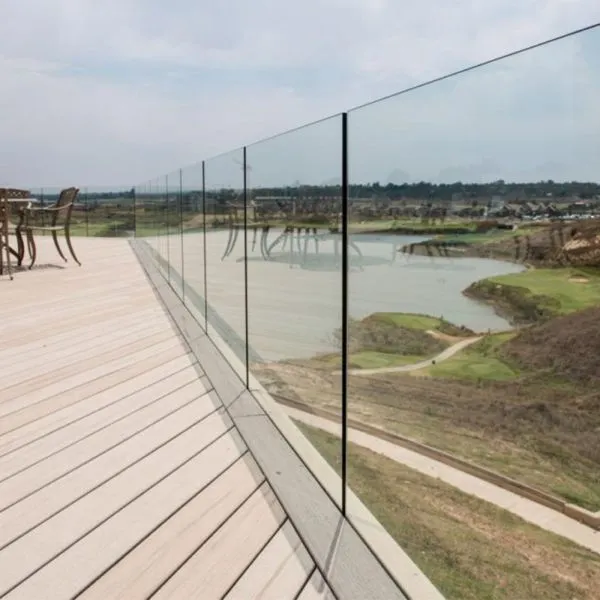 Deck Frameless Glass Railing With Aluminum Profile photo-4