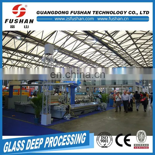China Cheap 12wheels Glass Horizontal Double Edging Machine Ecofriendly photo-3