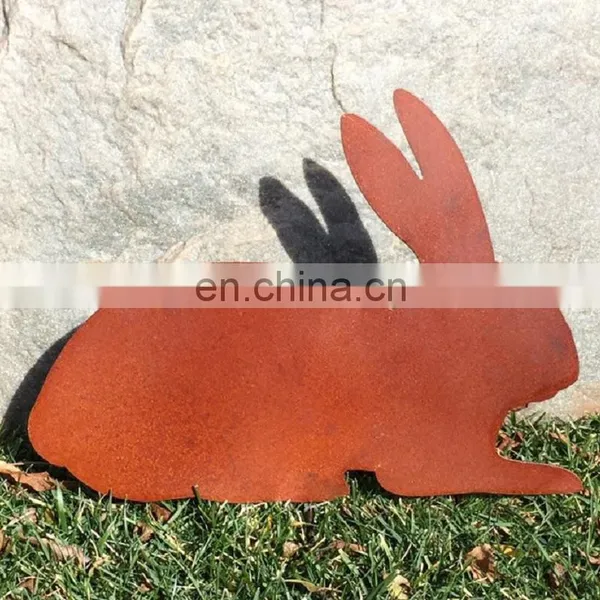 Custom Made Corten Steel Animal Rabbit Model photo-5
