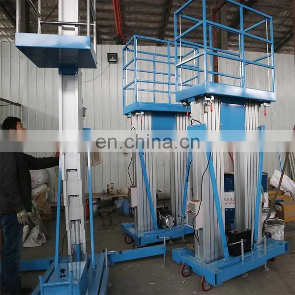 7LSJLII Shandong SevenLift Portable Adjustable Mast Climbing Aluminum Aerial Work Platform 1500kg photo-4