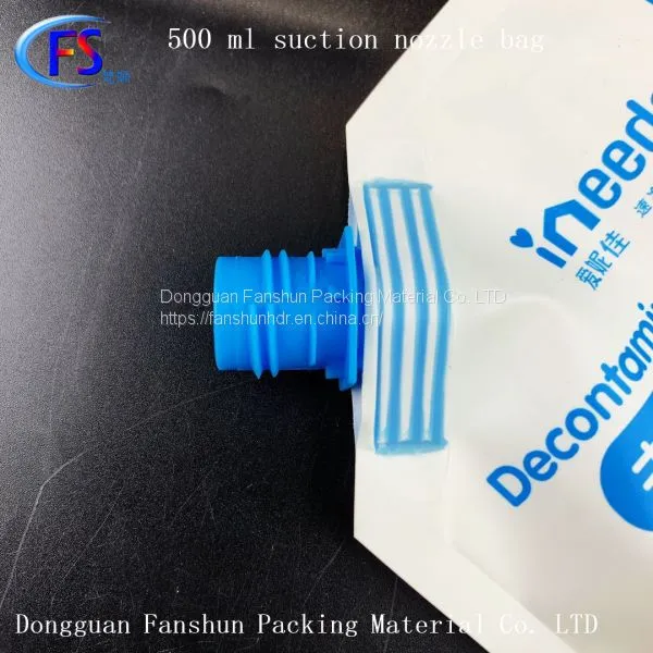 Can be Customized Printing 500ml Hand Sanitizer Self-suction Nozzle Bag Plastic Packaging Bag Detergent Self-suction Nozzle Bag photo-4
