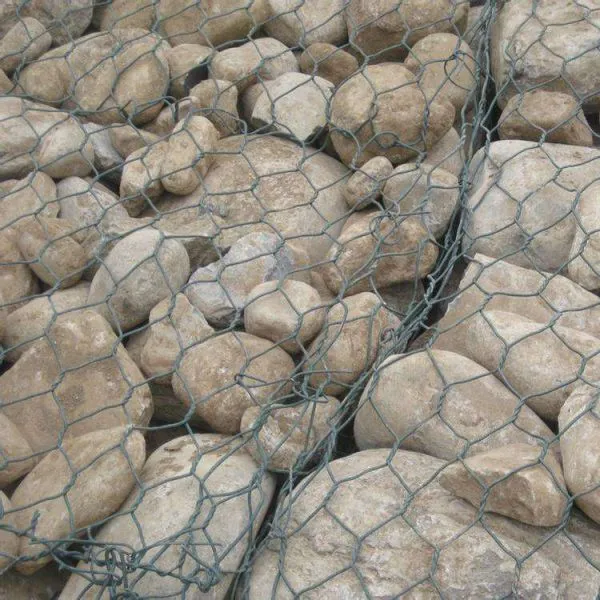 PVC Coated Hexagonal Gabion Mesh Woven Gabion Stone Cage photo-2