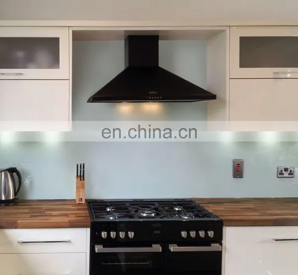 5mm 6mm Colorful Toughened Glass / Tempered Glass Wall Panels for Kitchen Splashback photo-2