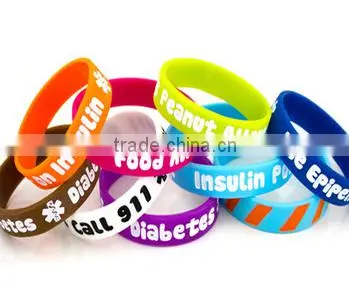 Euro Market Eco-friendly Custom Embossed/imprinted/printed Logo Silicone Wristband / Silicone Bracelet / Rubber Bracelet Supplier's Choice photo-2
