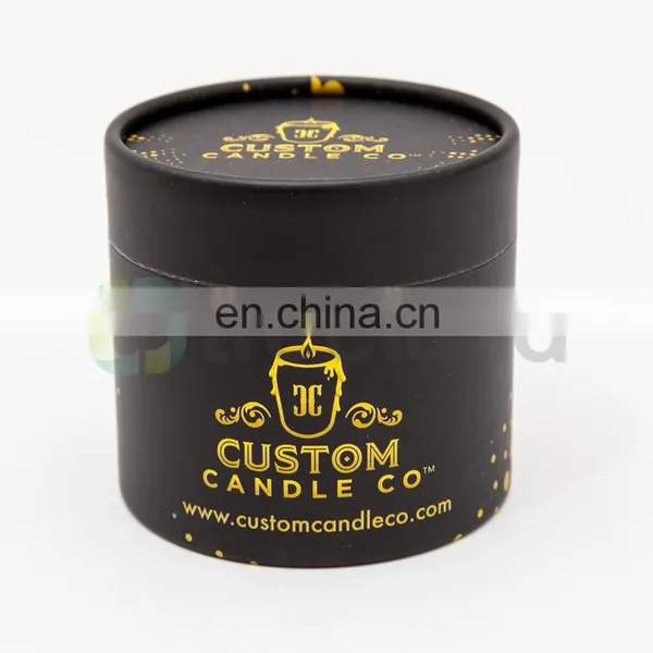 Custom Black Round Gift Box Packaging For Candle photo-3