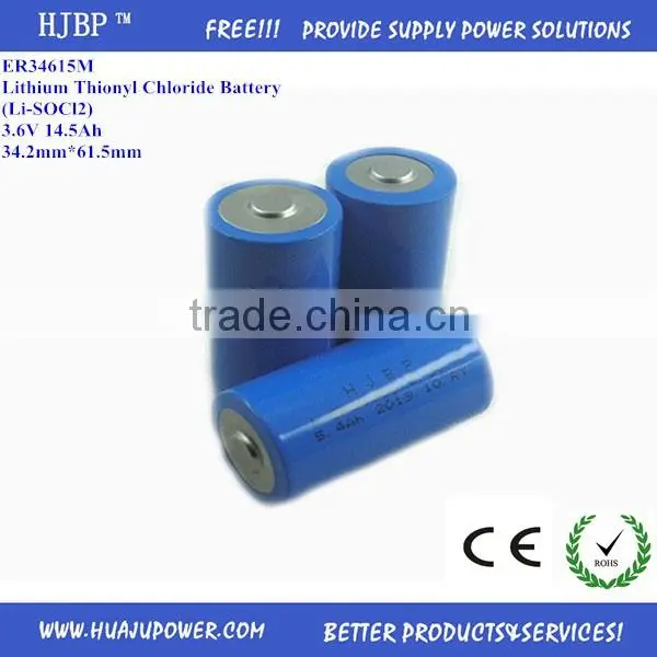 2016 Factory Supply 3.6v Lithium Primary Battery ER34615 for Flow Meter photo-2