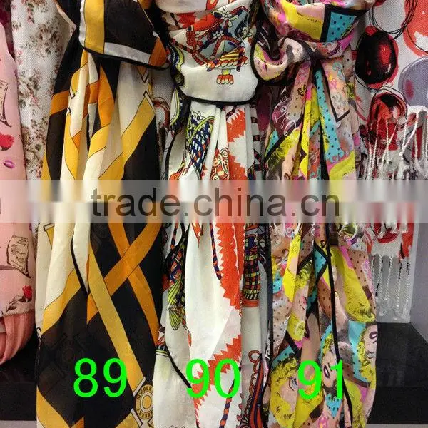 SQ022 Muslim Scarf Embroidery Scarf Square Scarf