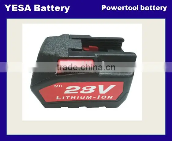 28V Li-ion Battery for 48-11-2830 V28 , 3000mah 4000mah Lithium-Ion Li Ion Milwaukee M28 Battery Quality Choice photo-4