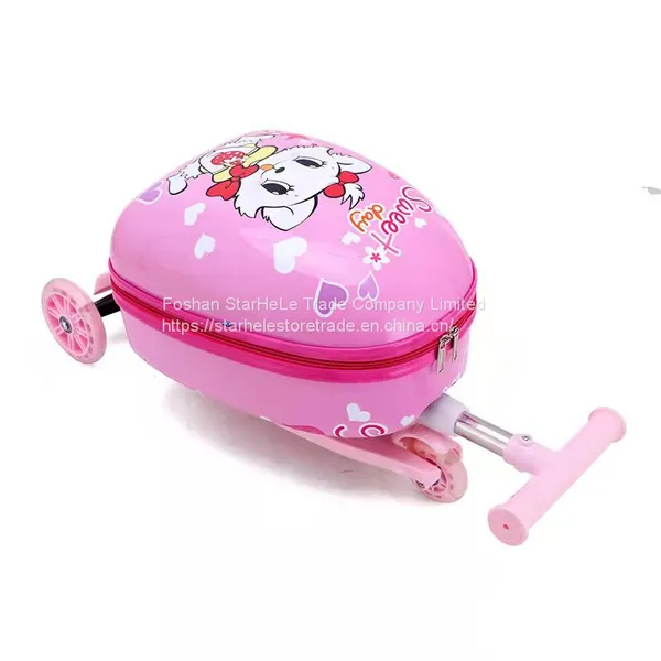 Creative Cartoon Cute Skateboard Children's 16 Inch Trolley Case photo-3