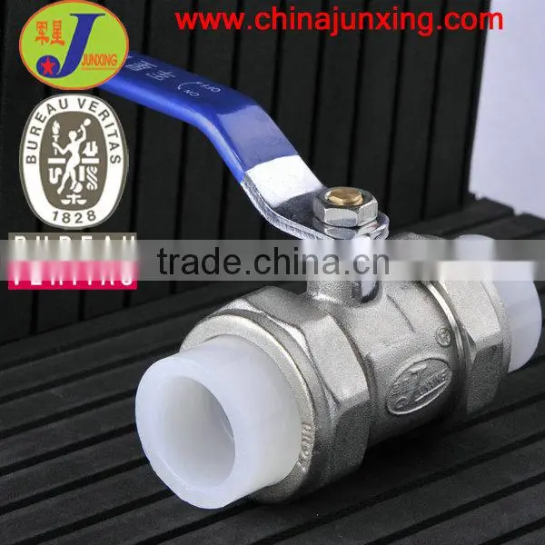 Hot Fusion Brass Ball Valve Union for Pert Plastic Pipes, Floor Heating,water Supply