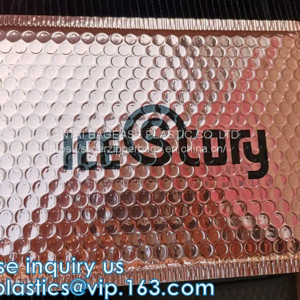 Anti-Shock Slider Air Ziplock Bubble Bag, Colored Bubble Packaging, Makeup Cosmetic Zipper Packaging Pouch photo-5