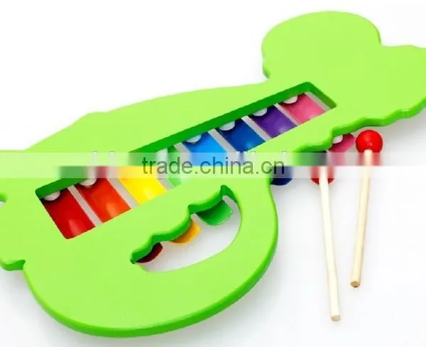 8 Scale Dinosaur Hand Knock Wooden Xylophone Piano Toy photo-2