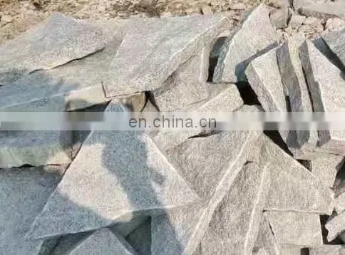 Natural Split Finish Stone Facade Gray Granite photo-4