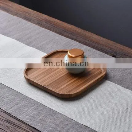 Different Size Round Wood Plate, Bamboo Food Serving Dinner Plate , Round Bamboo Dinner Bamboo Plates photo-2