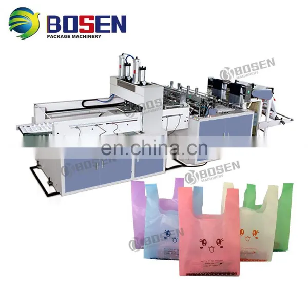 Biodegradable Garbage Cloth T-Shirt Carry Poly Nylon Polythene Shopping Plastic Bag Making Machine photo-5