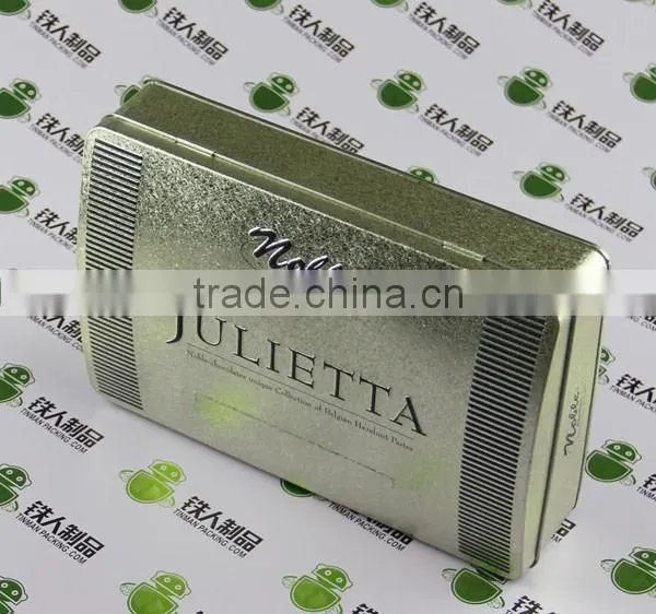 Empty Tinplate Iron Box Metal Case Rectangle Shape Can for Gift Packaging photo-2