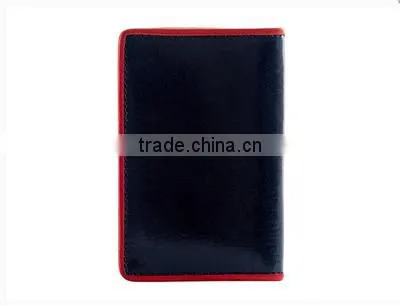 Top Quality Bifold Simple Design Slim Genuine Leather Card Holder photo-3