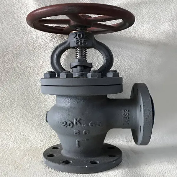 20k Marine Jis Cast Steel Flange Right-angle Globe Valve, Type bj Jis F7314, With Classification Society Certificate photo-4
