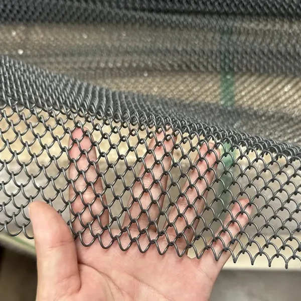 6x1.2 Decorative Metal Curtain Coil Drapery Wire Mesh Soft Curtain photo-3